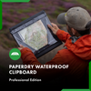 navigating with a paperdry waterproof clipboard