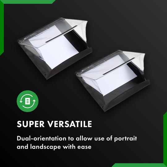 The A4 Professional can be rotated for either orientation.