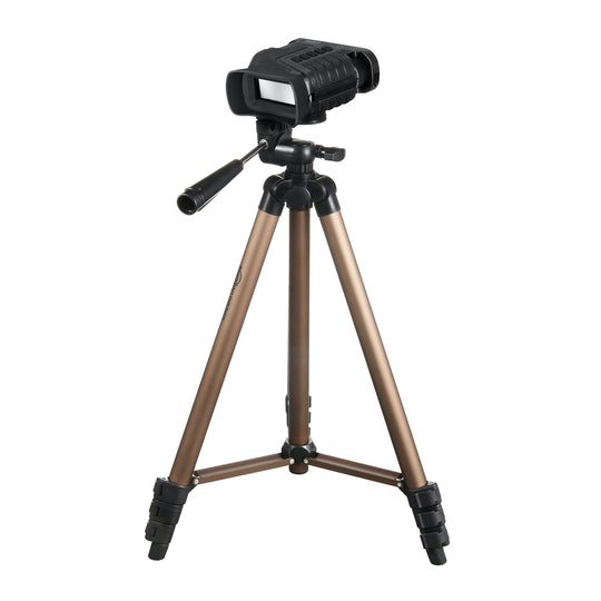 Nightfox Whisker Night Vision Binoculars mounted on a Tripod