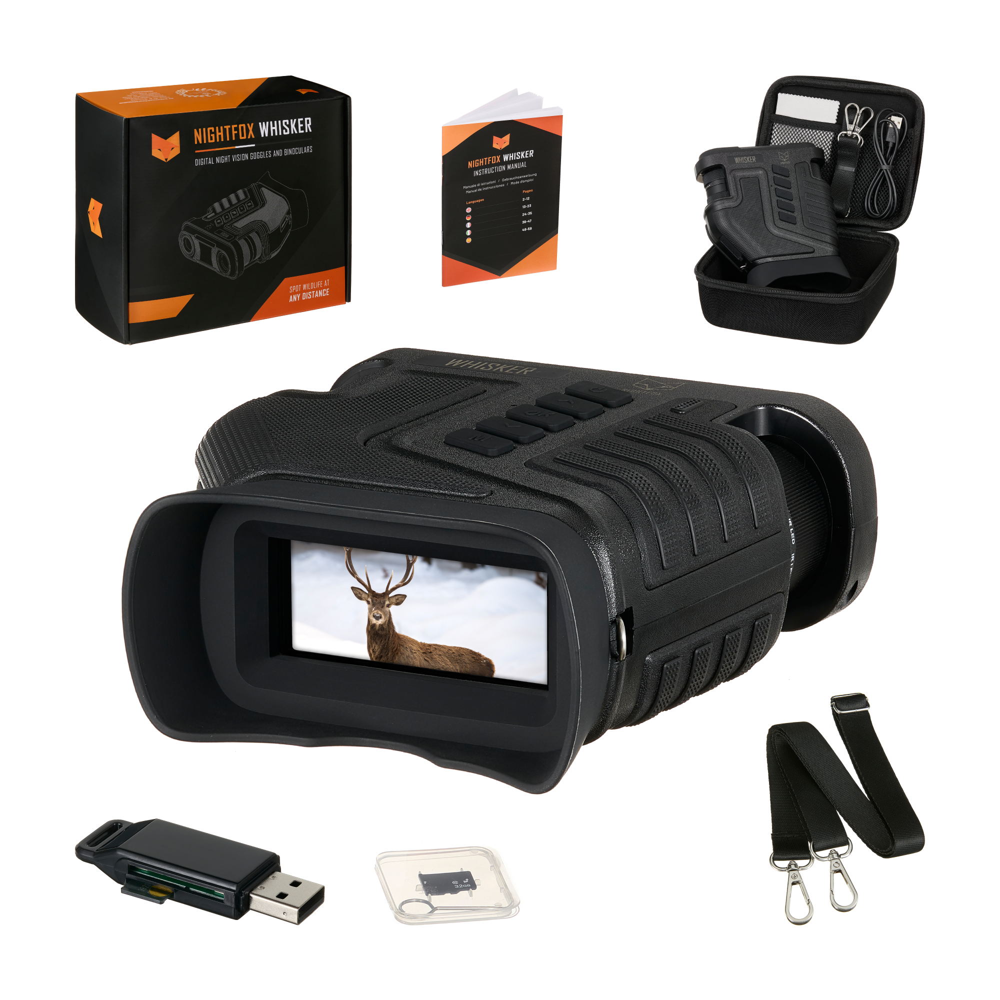 A picture of the *PRE-ORDER* Nightfox Whisker Night Vision Binoculars