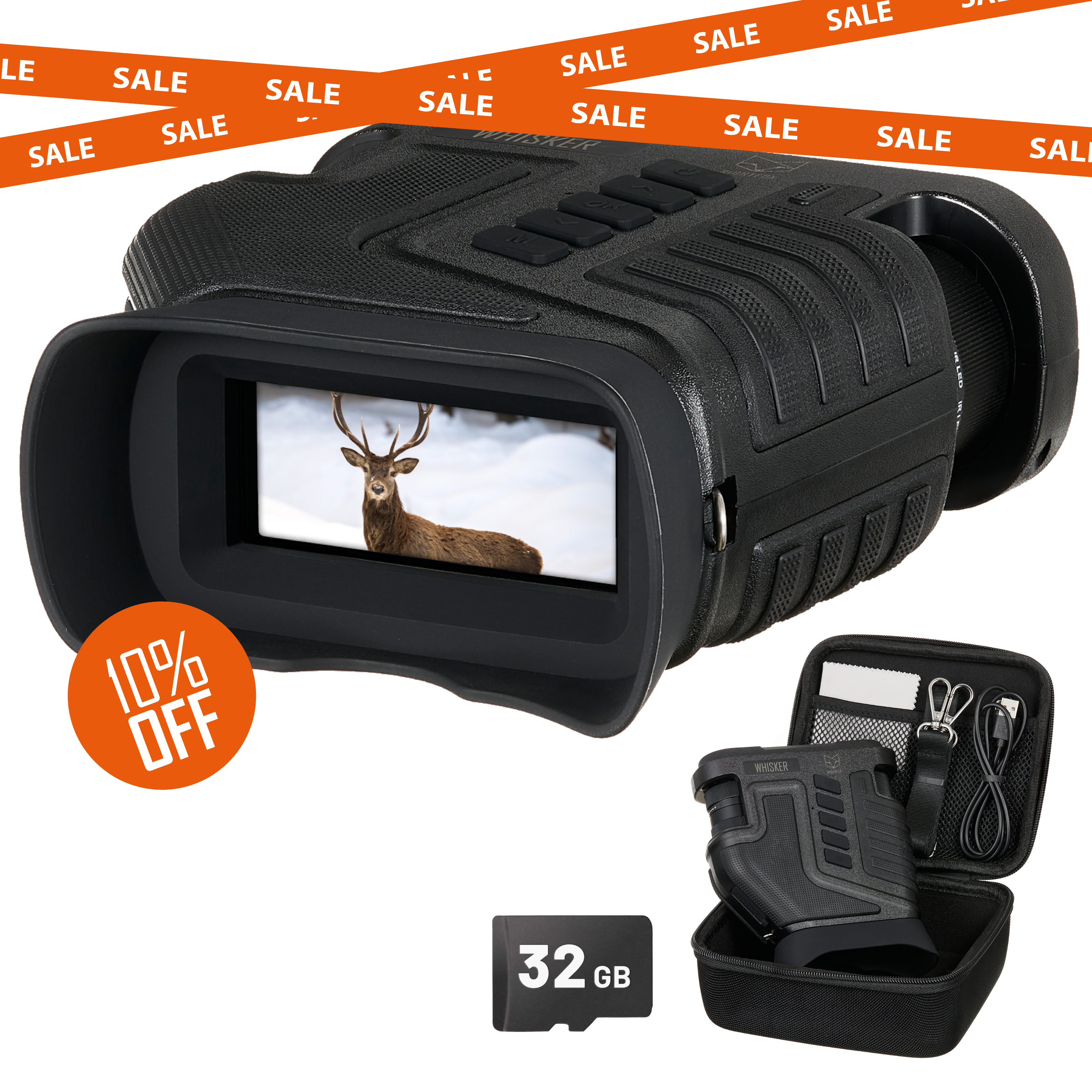 A picture of the Nightfox Whisker Night Vision Binoculars
