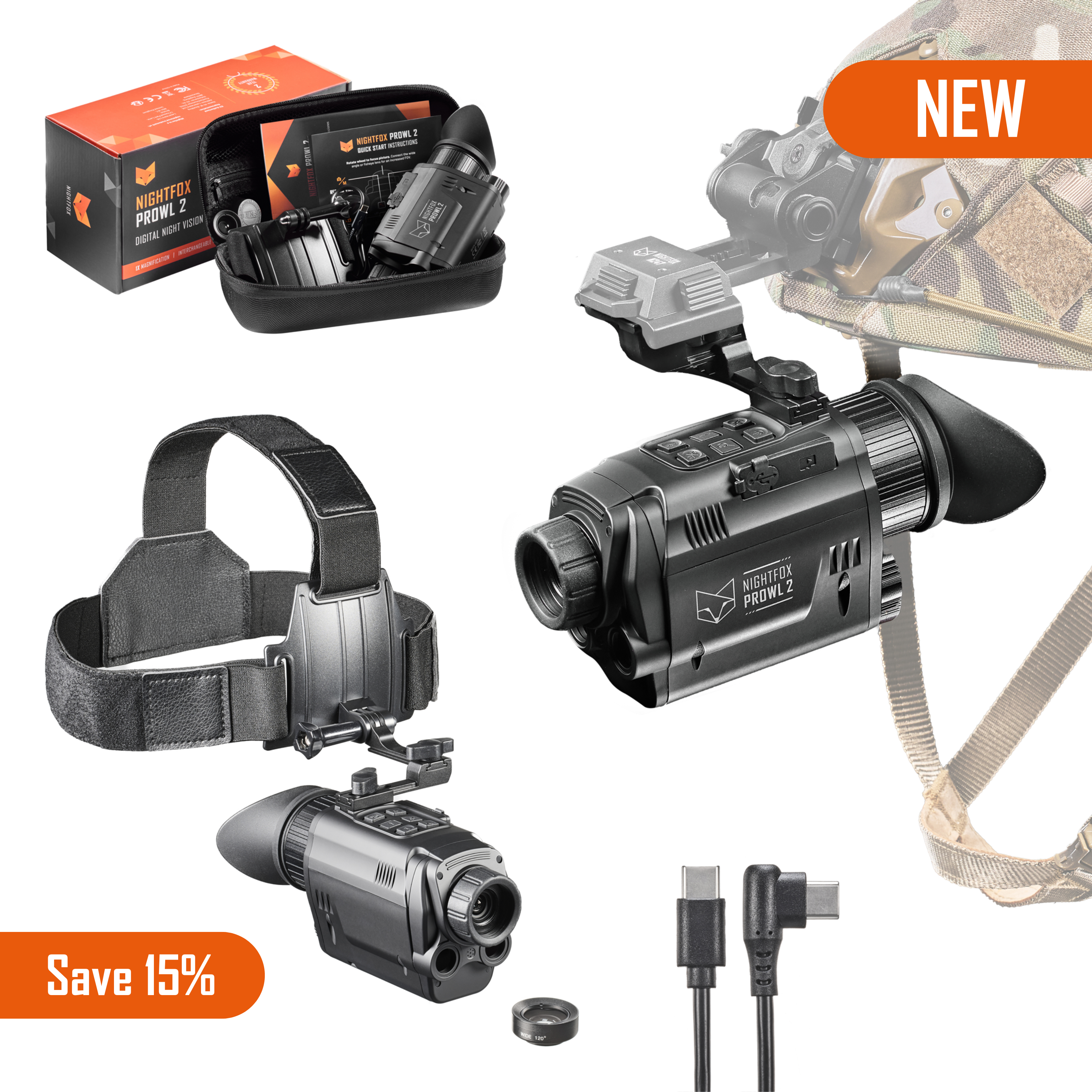 A picture of the Nightfox Prowl 2 Monocular Night Vision Goggles