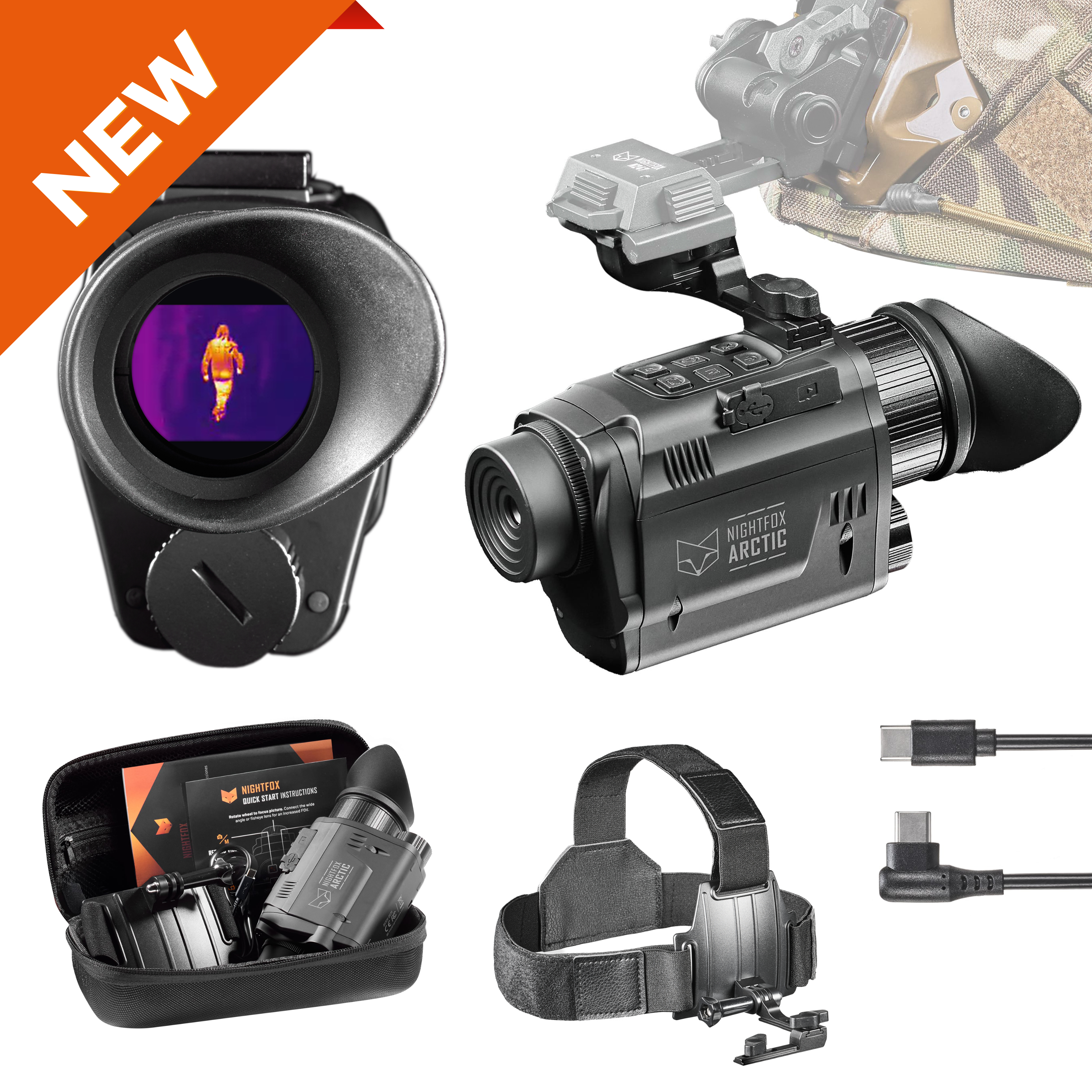 Nightfox Arctic Head-Mounted Thermal Monocular